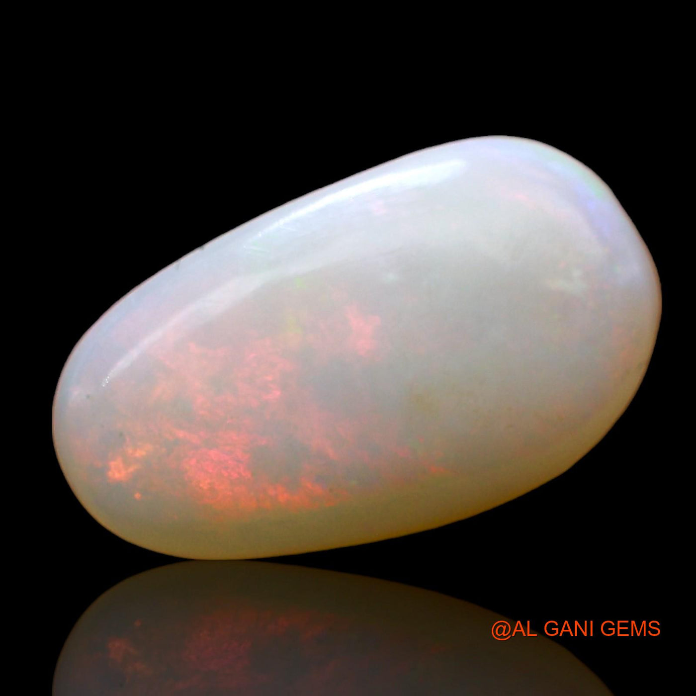 Natural Fire Opal Gemstone 3.00 Cts Loose Oval Cabochon From Australia 15x8x4 mm AD-297