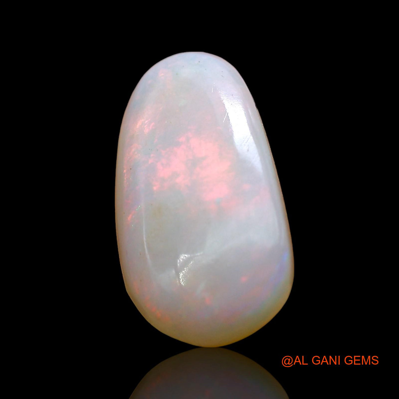 Natural Fire Opal Gemstone 3.00 Cts Loose Oval Cabochon From Australia 15x8x4 mm AD-297