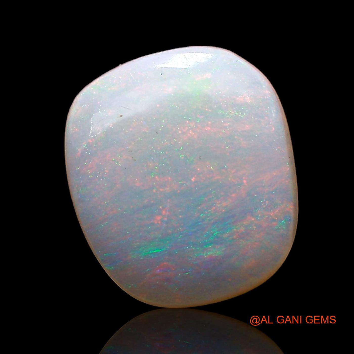 3.00 Cts Natural Australian Fire Opal Loose Gemstone Oval Cabochon 12x11x3 mm AD-298