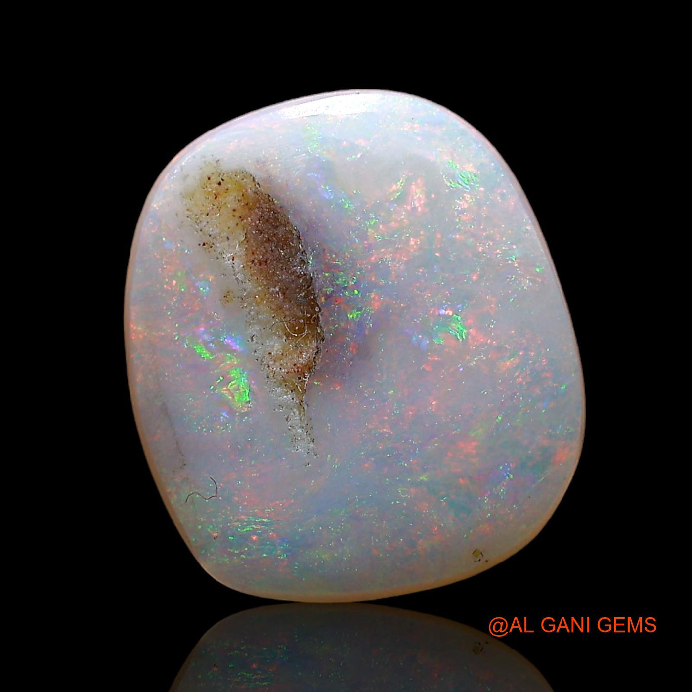 3.00 Cts Natural Australian Fire Opal Loose Gemstone Oval Cabochon 12x11x3 mm AD-298