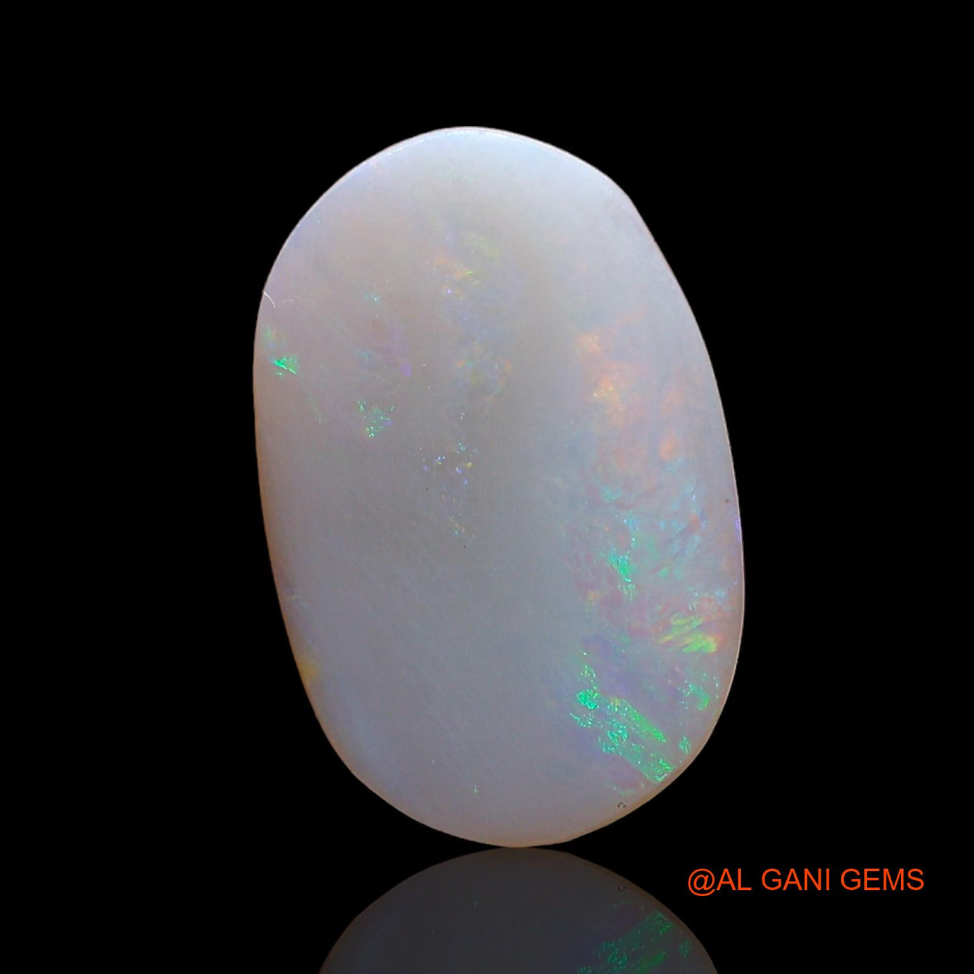 2.00 Cts Unheated Australian Fire Opal Loose Gemstone Oval Cabochon Natural 14x9x2 mm AD-299