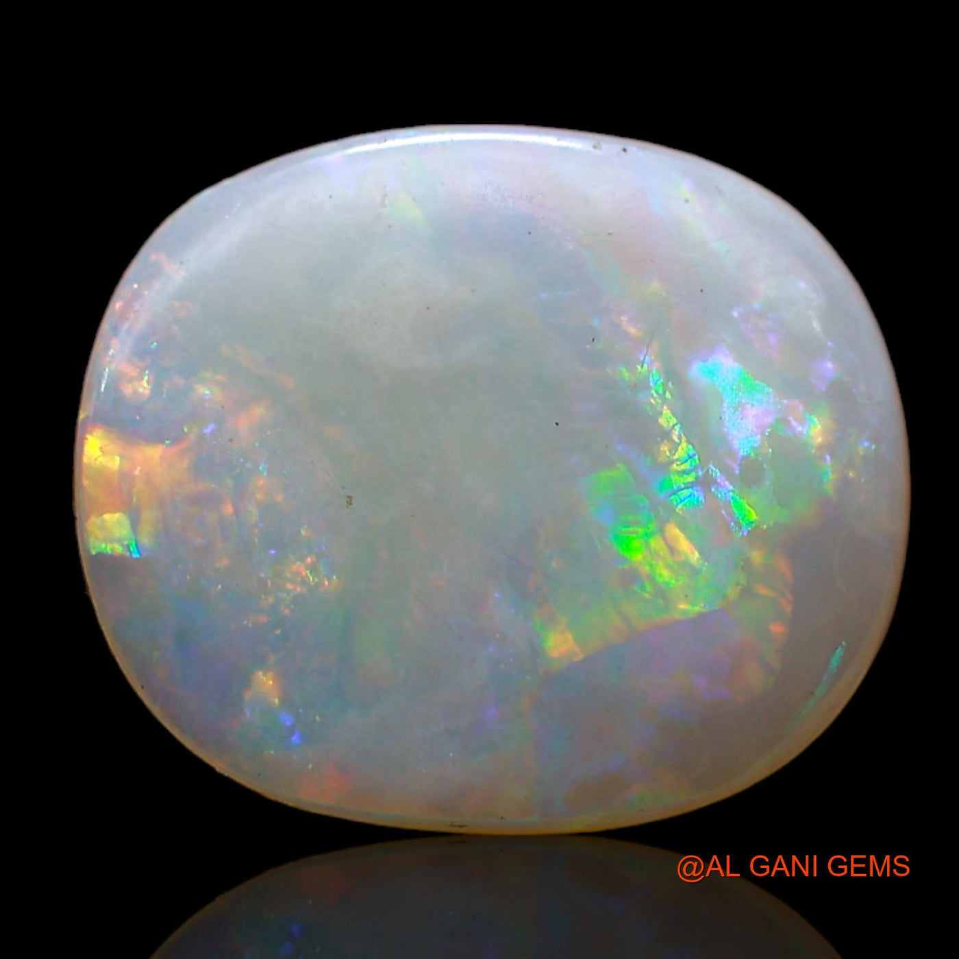 3.00 Cts Unheated Australian Fire Opal Loose Gemstone Oval Cabochon Natural 14x12x3 mm AD-29