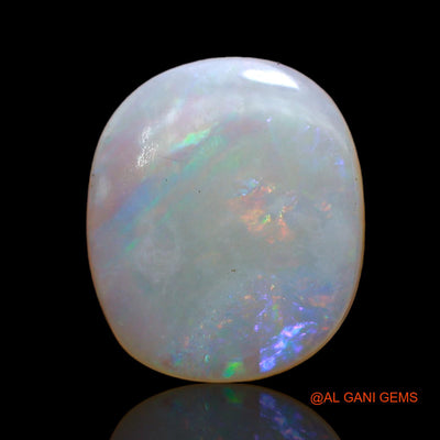 3.00 Cts Unheated Australian Fire Opal Loose Gemstone Oval Cabochon Natural 14x12x3 mm AD-29