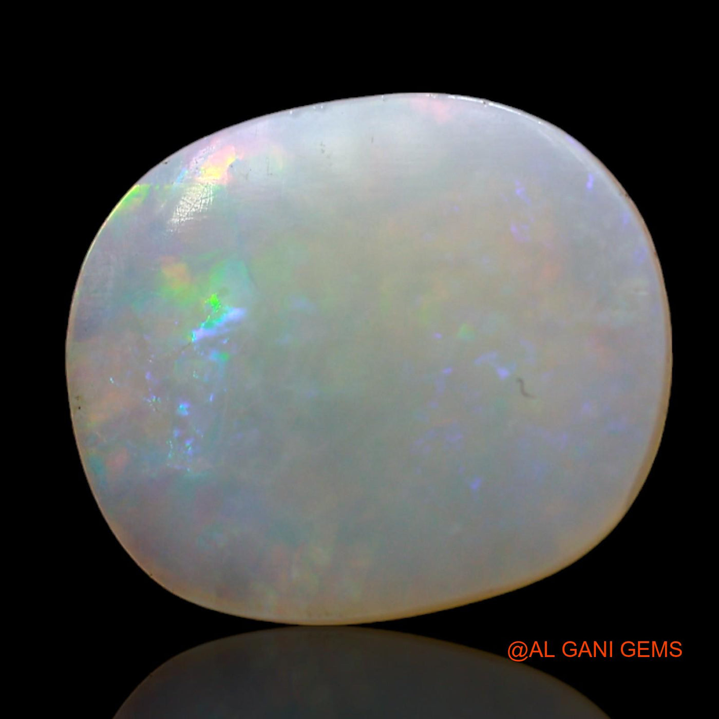 3.00 Cts Unheated Australian Fire Opal Loose Gemstone Oval Cabochon Natural 14x12x3 mm AD-29