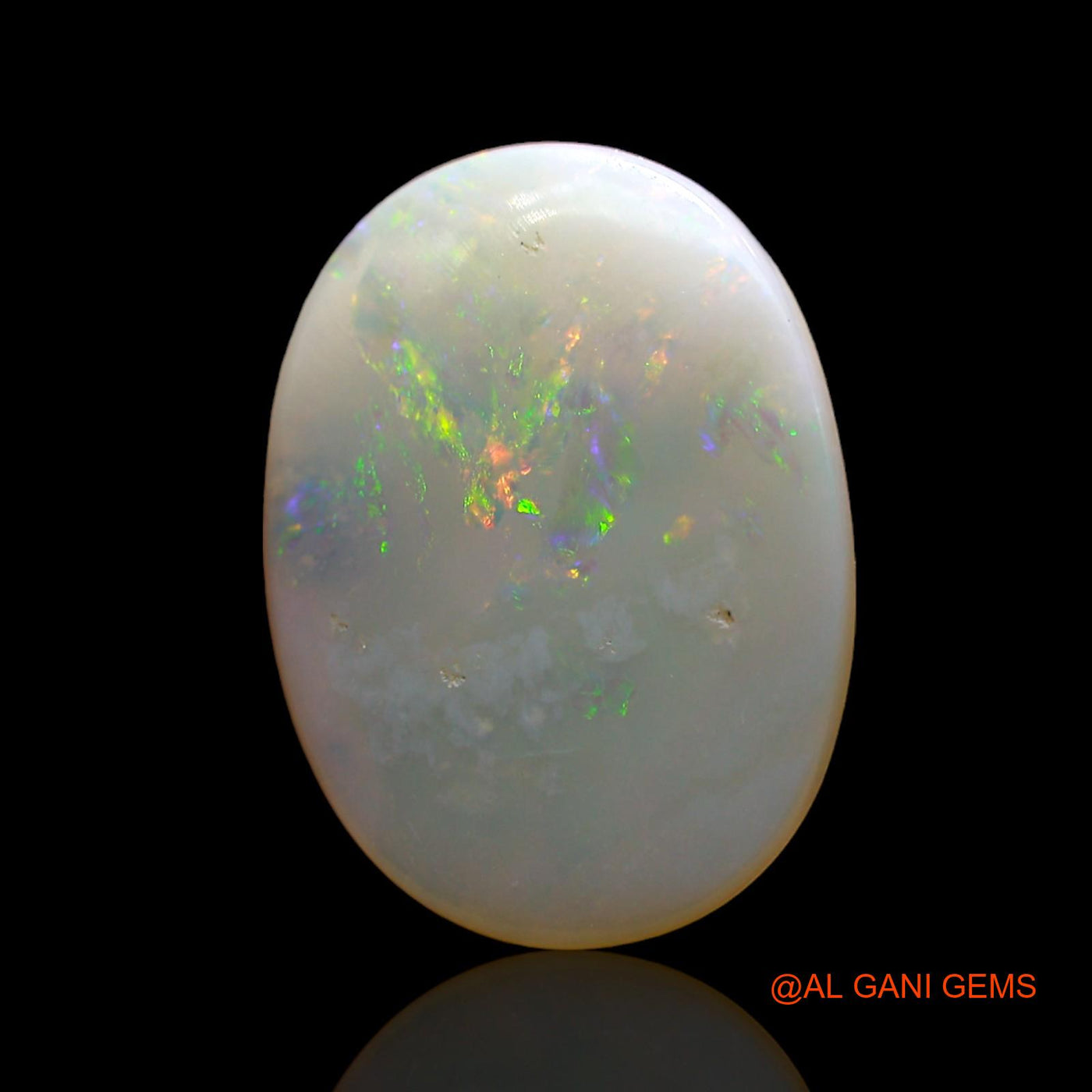 4.00 Cts Unheated Australian Fire Opal Loose Gemstone Oval Cabochon Natural 19x14x2 mm AD-2