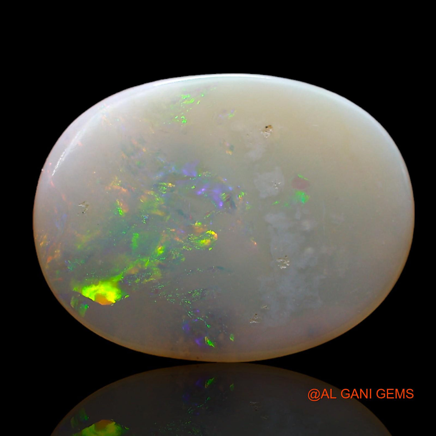 4.00 Cts Unheated Australian Fire Opal Loose Gemstone Oval Cabochon Natural 19x14x2 mm AD-2