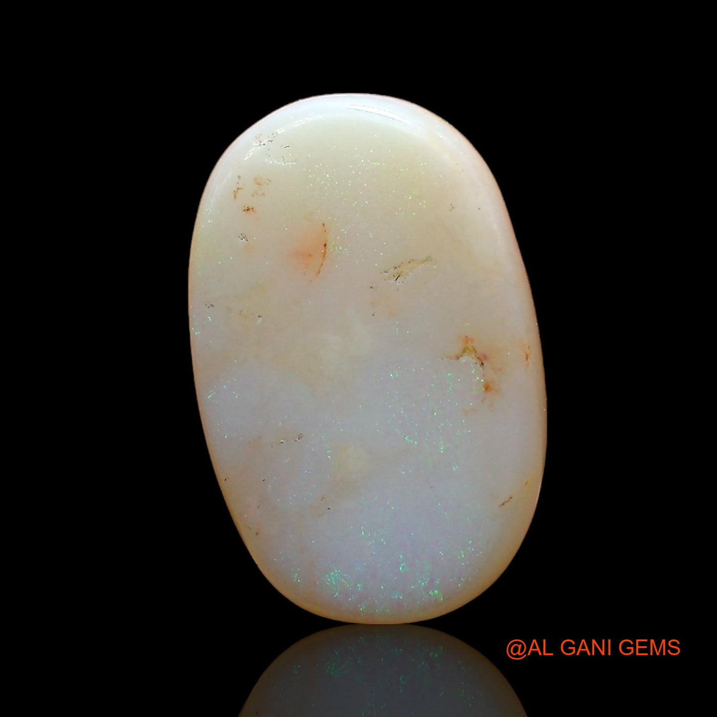 3.00 Cts Natural Australian Fire Opal Oval Cabochon Loose Gemstone For Jewelry 14x9x3 mm AD-300