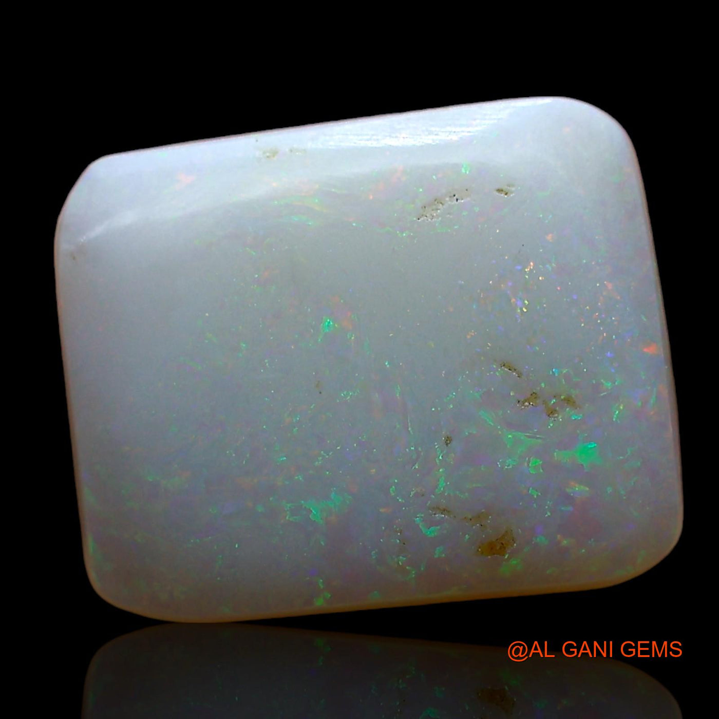 2.00 Cts Natural Australian Fire Opal Loose Gemstone Square Cabochon 12x10x2 mm AD-301