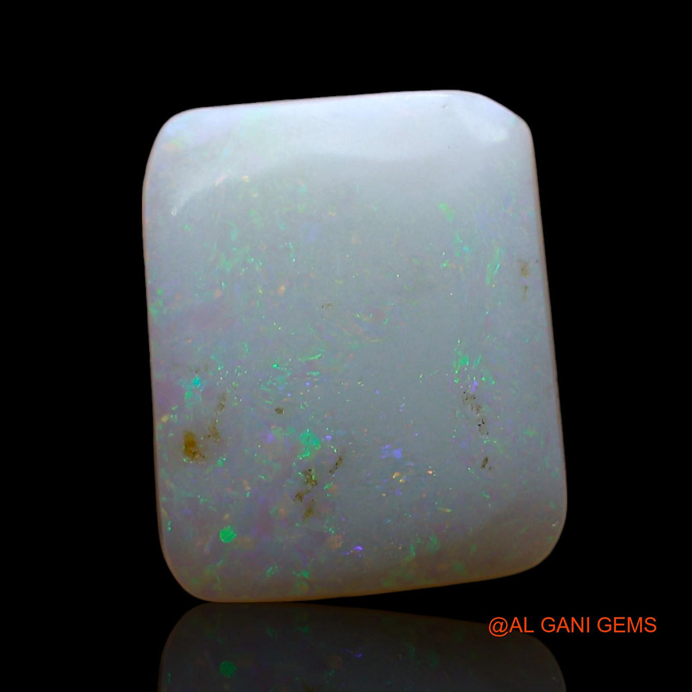 2.00 Cts Natural Australian Fire Opal Loose Gemstone Square Cabochon 12x10x2 mm AD-301