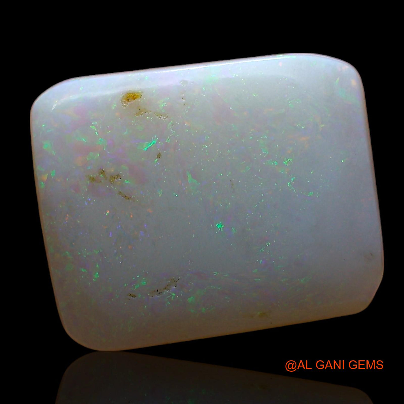 2.00 Cts Natural Australian Fire Opal Loose Gemstone Square Cabochon 12x10x2 mm AD-301