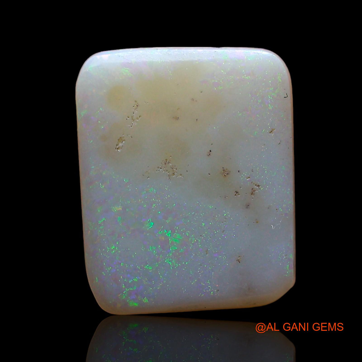 2.00 Cts Natural Australian Fire Opal Loose Gemstone Square Cabochon 12x10x2 mm AD-301