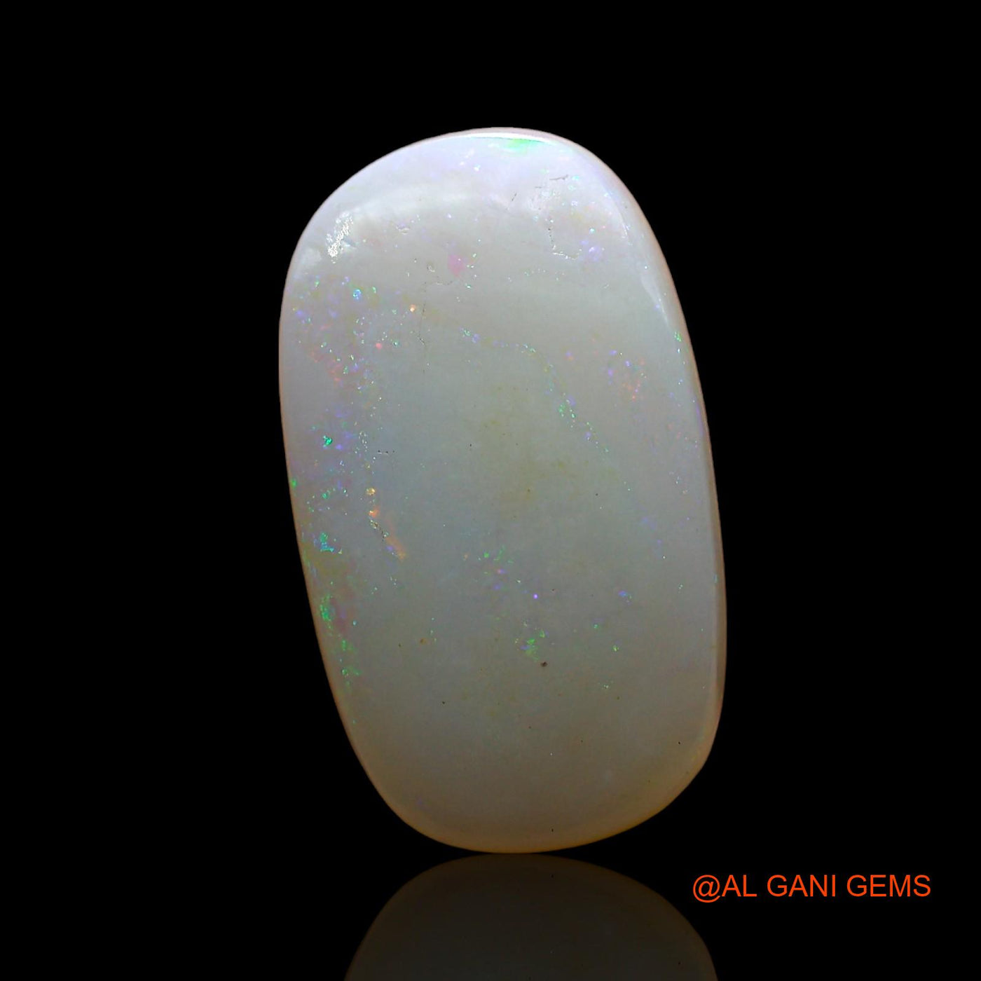 Natural Untreated Fire Opal Loose Gemstone Oval Cabochon From Australia 3.00 Cts 15x8x3 mm AD-302