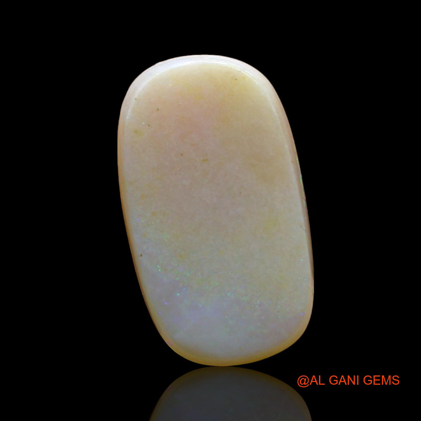 Natural Untreated Fire Opal Loose Gemstone Oval Cabochon From Australia 3.00 Cts 15x8x3 mm AD-302