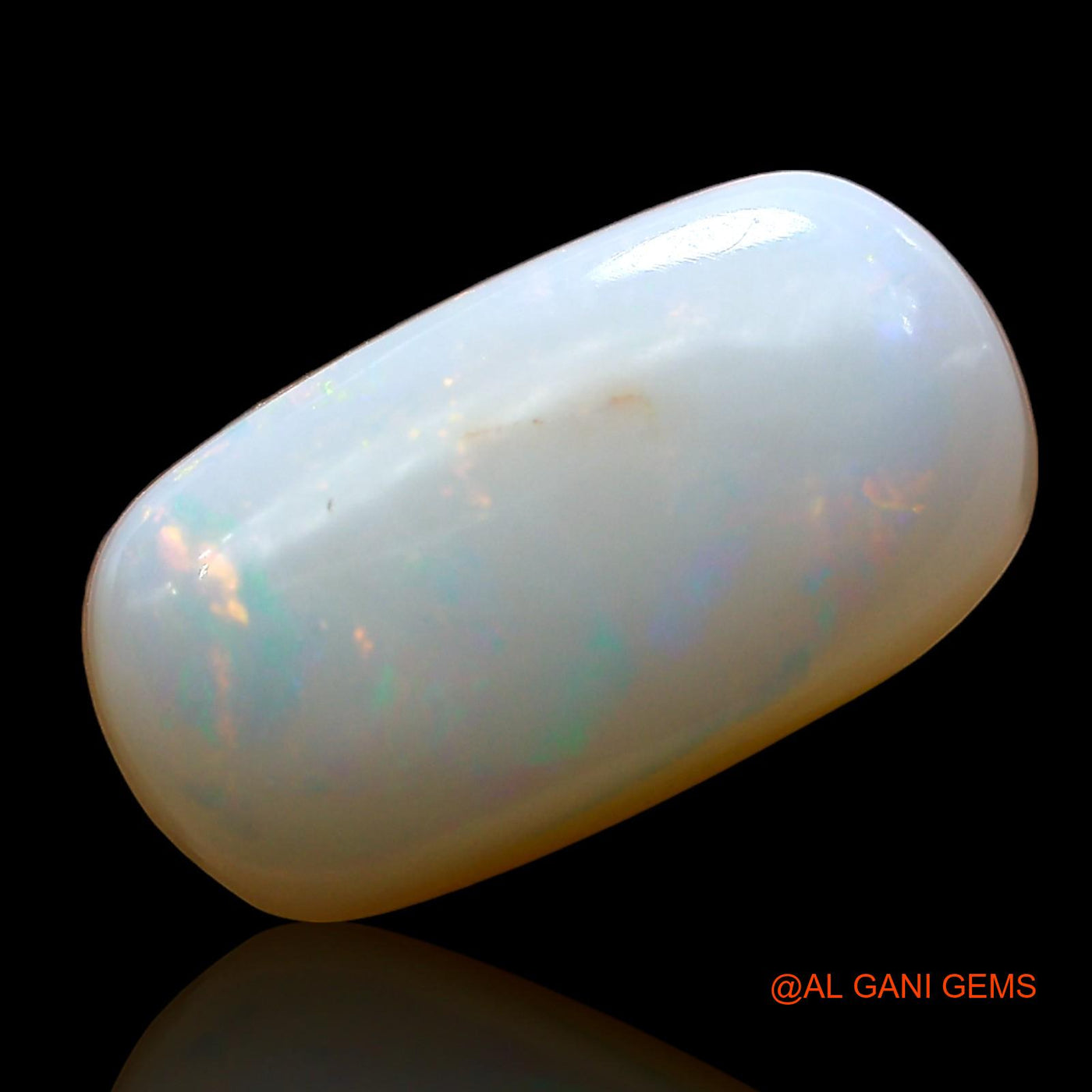 4.00 Cts Unheated Australian Fire Opal Loose Gemstone Oval Cabochon Natural 15x8x4 mm AD-303
