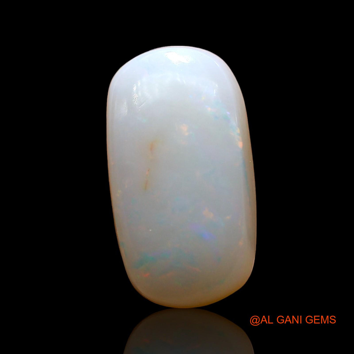 4.00 Cts Unheated Australian Fire Opal Loose Gemstone Oval Cabochon Natural 15x8x4 mm AD-303