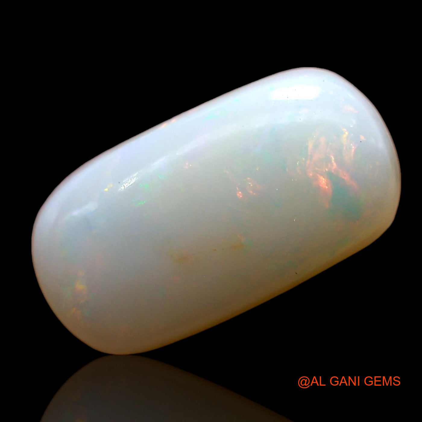 4.00 Cts Unheated Australian Fire Opal Loose Gemstone Oval Cabochon Natural 15x8x4 mm AD-303