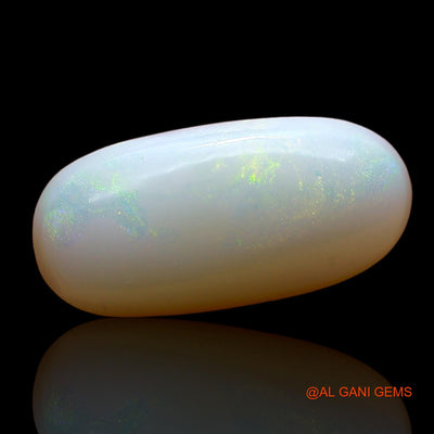Natural Fire Opal Gemstone 3.00 Cts Loose Oval Cabochon From Australia 17x8x4 mm AD-304