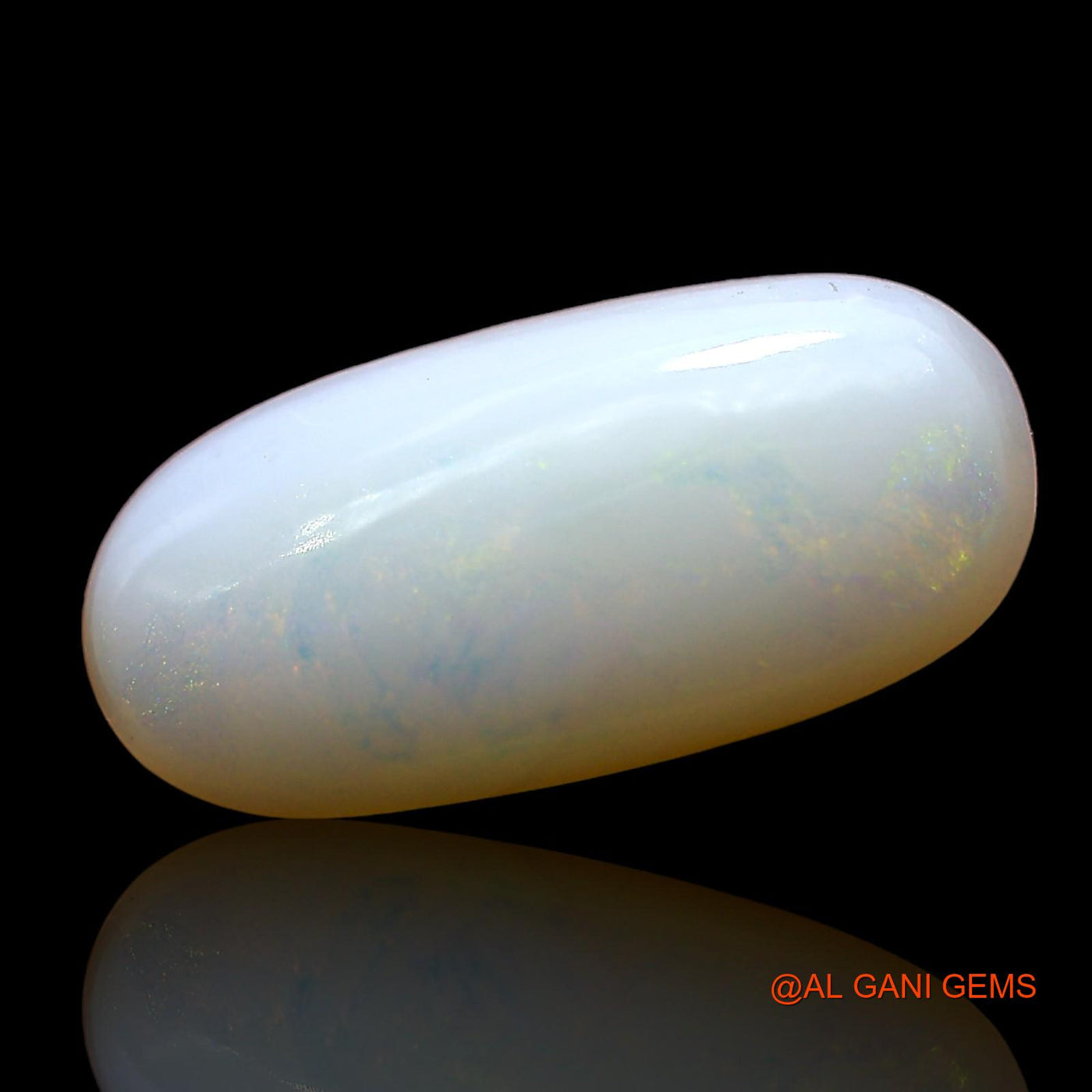 Natural Fire Opal Gemstone 3.00 Cts Loose Oval Cabochon From Australia 17x8x4 mm AD-304