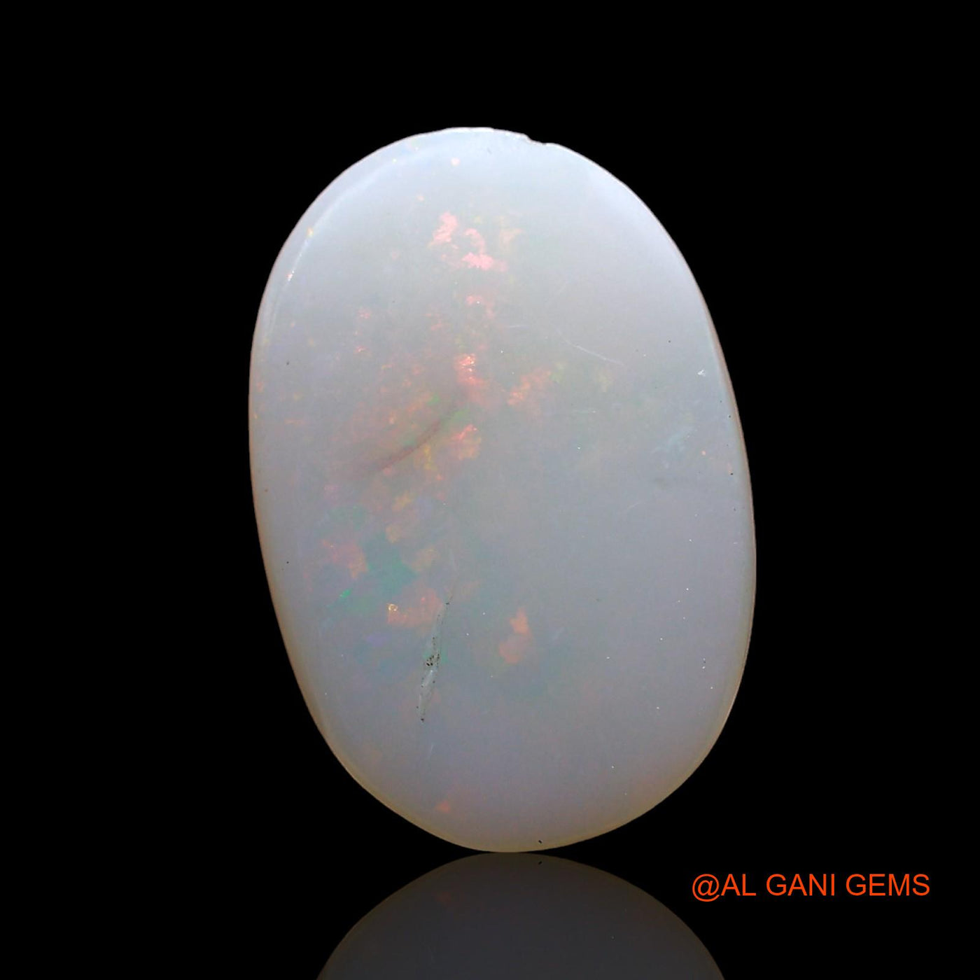 Natural Untreated Fire Opal Loose Gemstone Oval Cabochon From Australia 2.00 Cts 15x10x2 mm AD-305