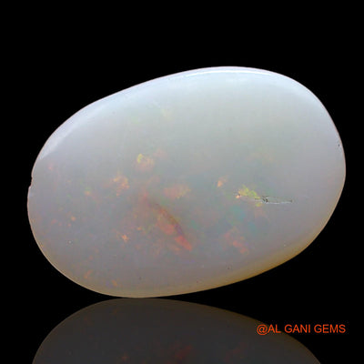 Natural Untreated Fire Opal Loose Gemstone Oval Cabochon From Australia 2.00 Cts 15x10x2 mm AD-305