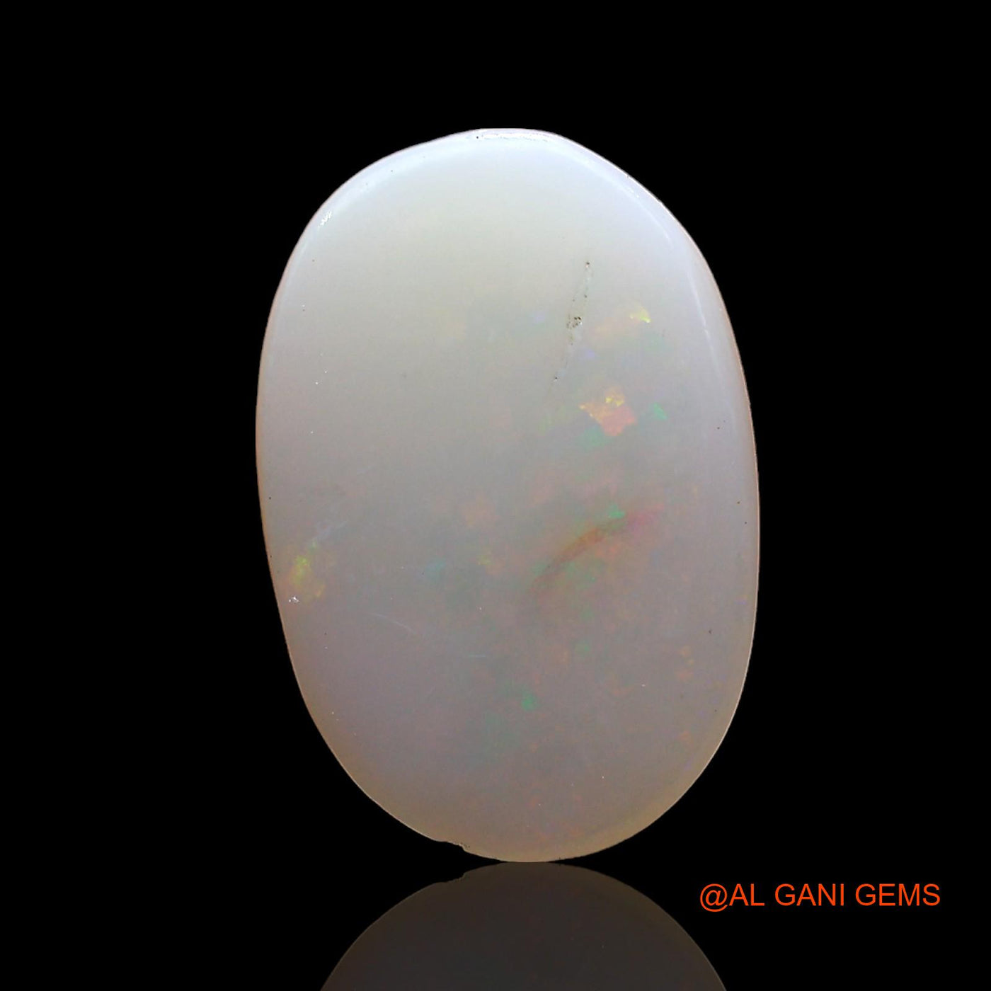 Natural Untreated Fire Opal Loose Gemstone Oval Cabochon From Australia 2.00 Cts 15x10x2 mm AD-305