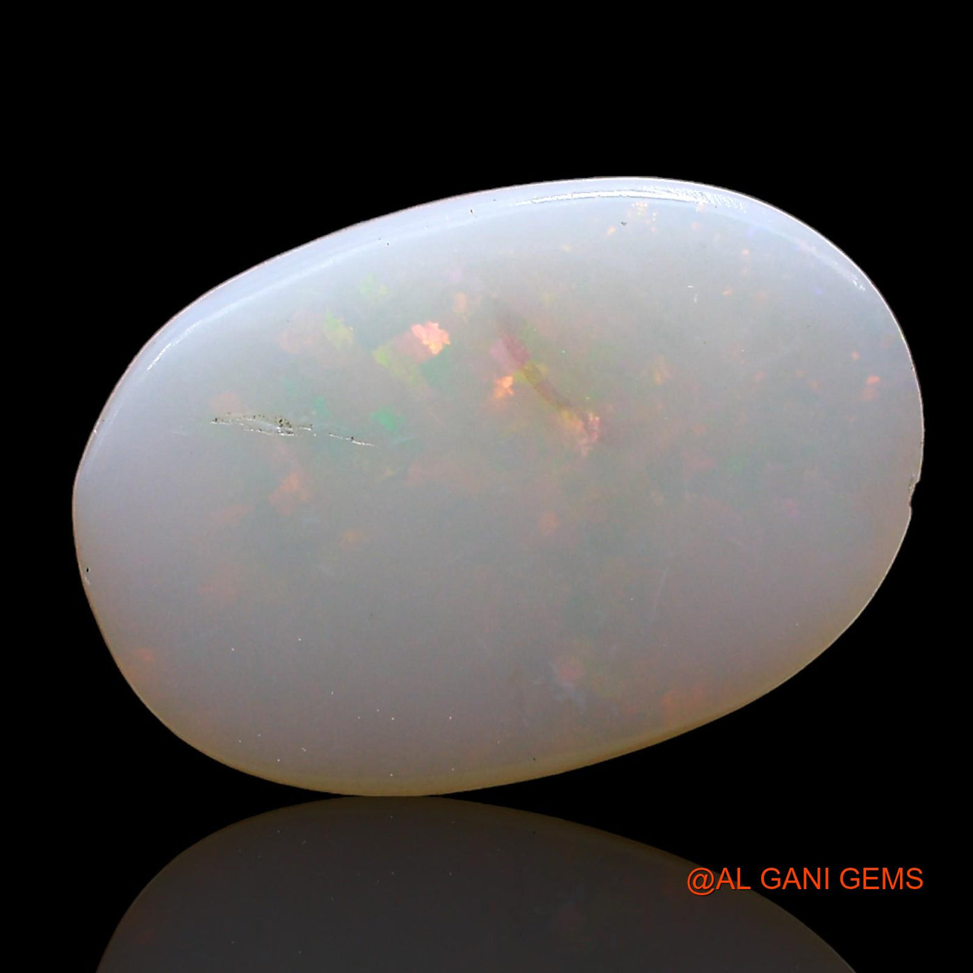 Natural Untreated Fire Opal Loose Gemstone Oval Cabochon From Australia 2.00 Cts 15x10x2 mm AD-305