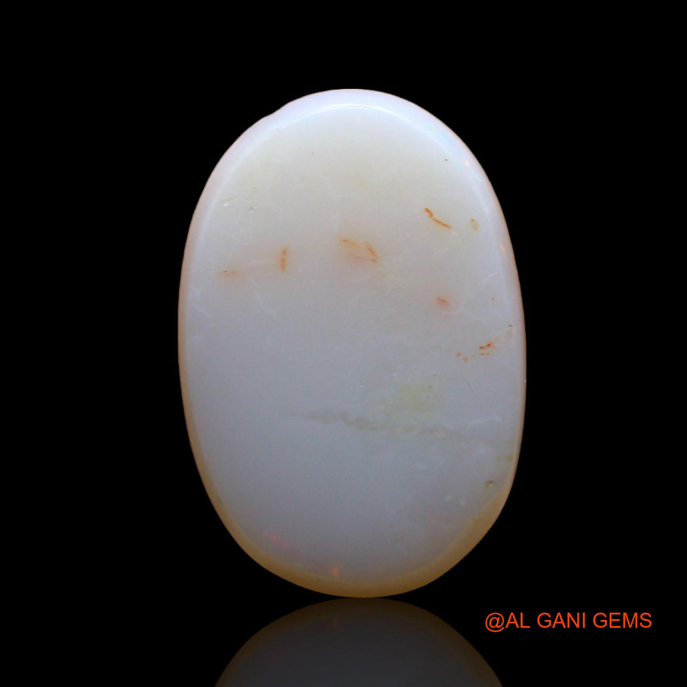 Natural Untreated Fire Opal Loose Gemstone Oval Cabochon From Australia 2.00 Cts 15x10x2 mm AD-305