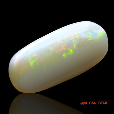 Natural Fire Opal Gemstone 3.00 Cts Loose Oval Cabochon From Australia 16x7x3 mm AD-306