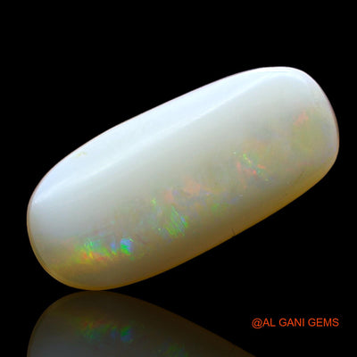 Natural Fire Opal Gemstone 3.00 Cts Loose Oval Cabochon From Australia 16x7x3 mm AD-306