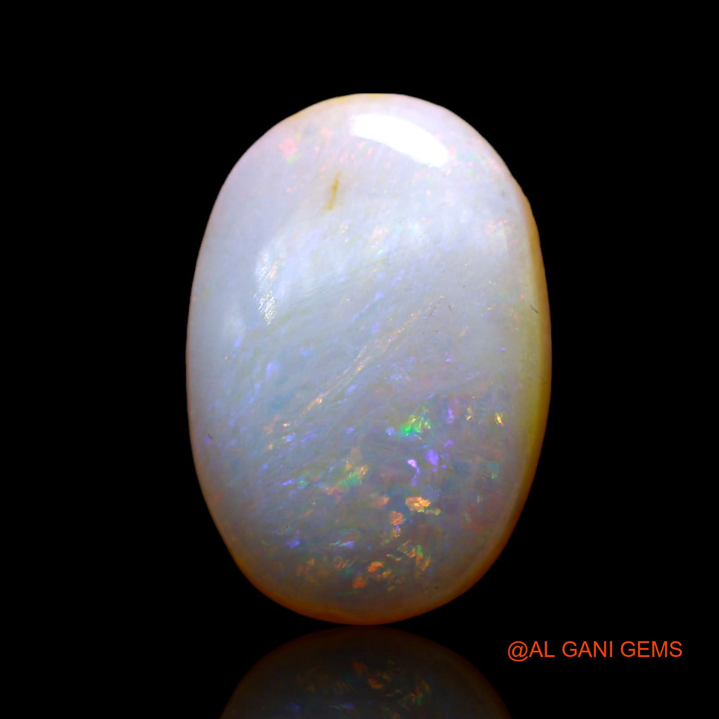 Natural Untreated Fire Opal Loose Gemstone Oval Cabochon From Australia 4.00 Cts 16x10x3 mm AD-30
