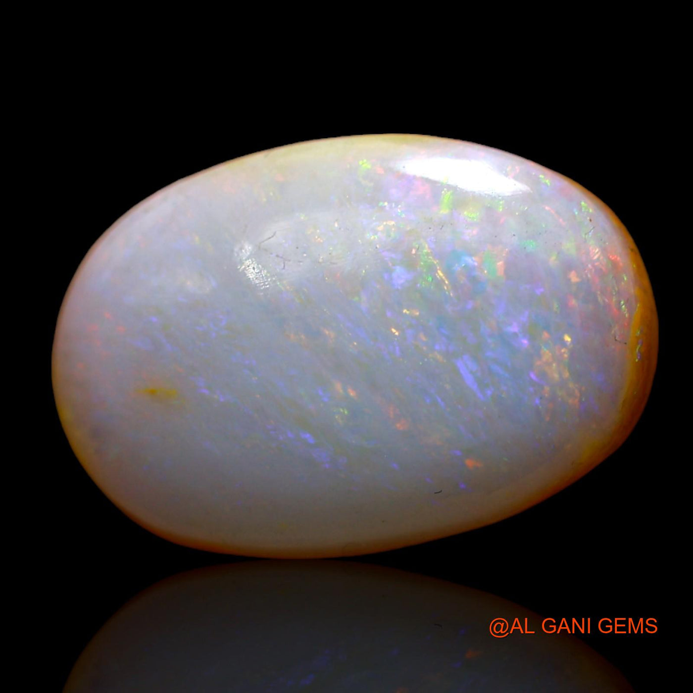 Natural Untreated Fire Opal Loose Gemstone Oval Cabochon From Australia 4.00 Cts 16x10x3 mm AD-30