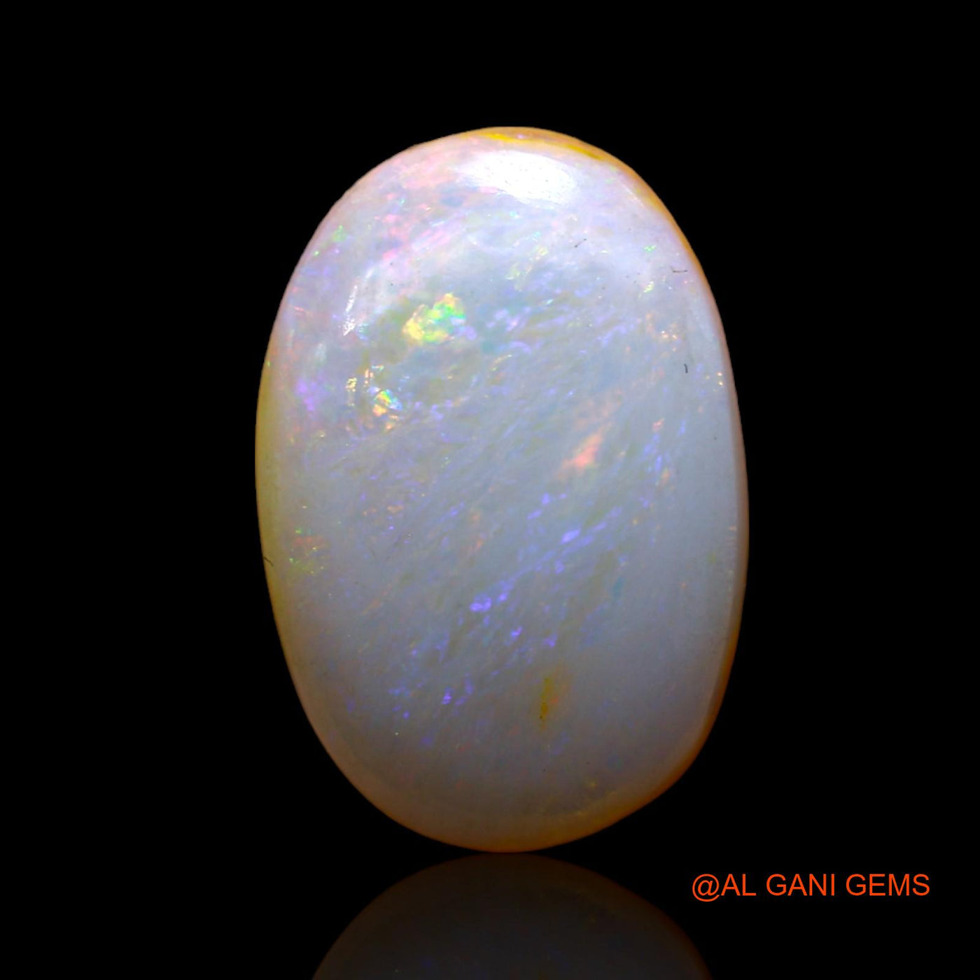 Natural Untreated Fire Opal Loose Gemstone Oval Cabochon From Australia 4.00 Cts 16x10x3 mm AD-30