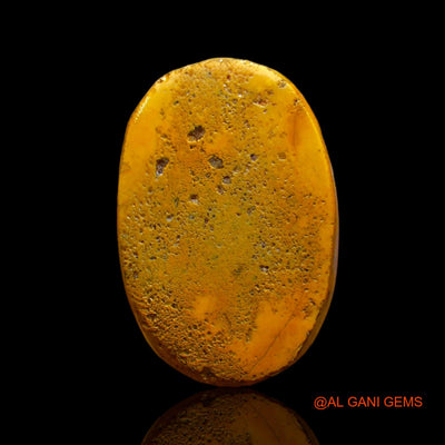 Natural Untreated Fire Opal Loose Gemstone Oval Cabochon From Australia 4.00 Cts 16x10x3 mm AD-30