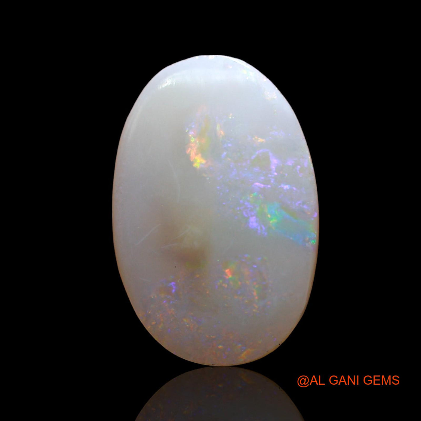 3.00 Cts Natural Australian Fire Opal Loose Gemstone Oval Cabochon 14x9x3 mm AD-313