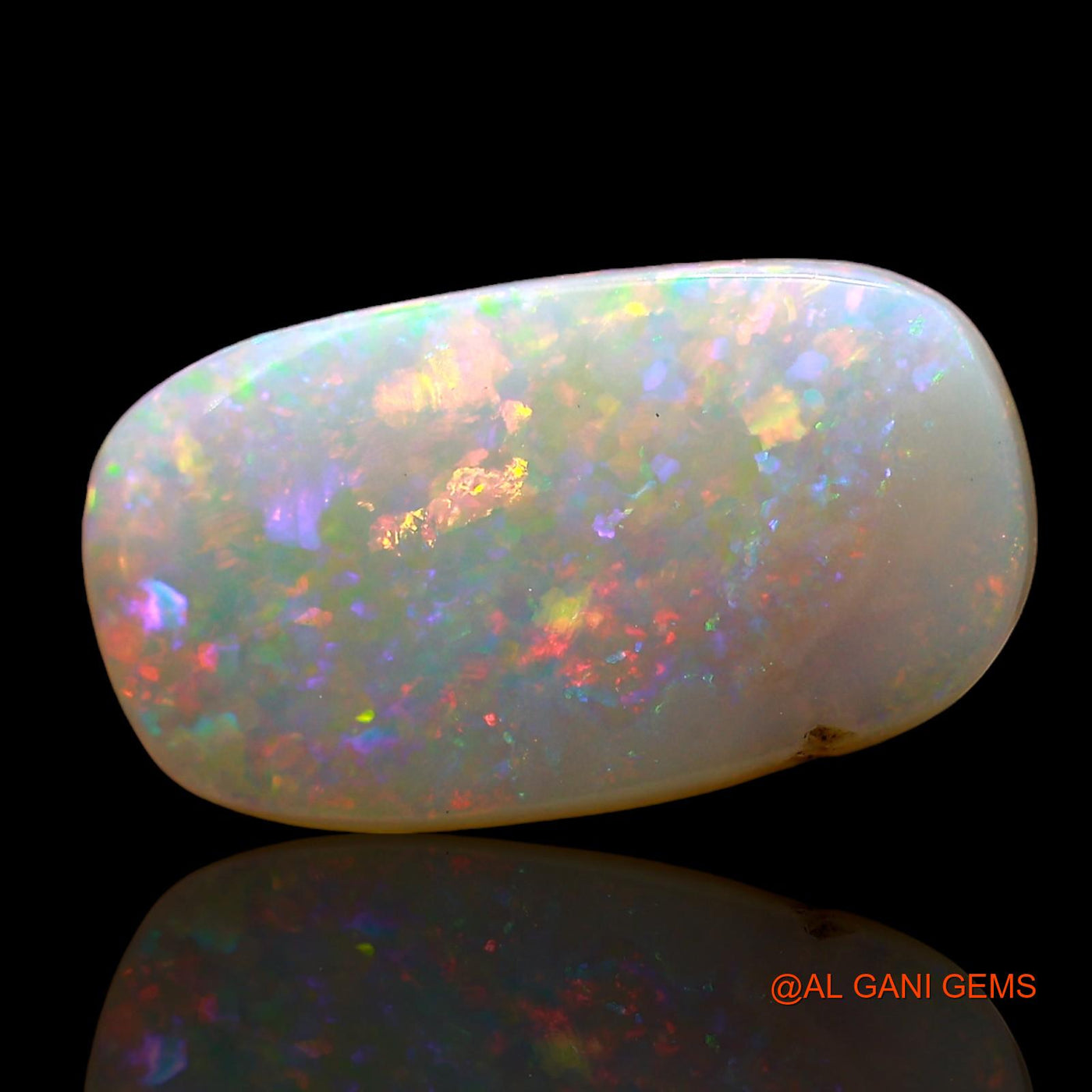 2.00 Cts Natural Australian Fire Opal Loose Gemstone Oval Cabochon 14x8x3 mm AD-315