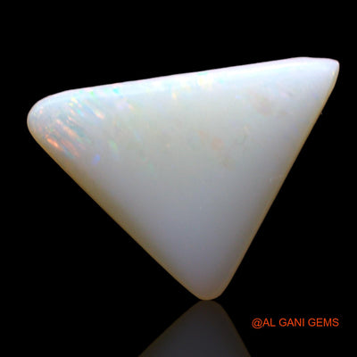 1.00 Cts Natural Australian Fire Opal Loose Gemstone Trillion Cabochon 14x10x2 mm AD-316