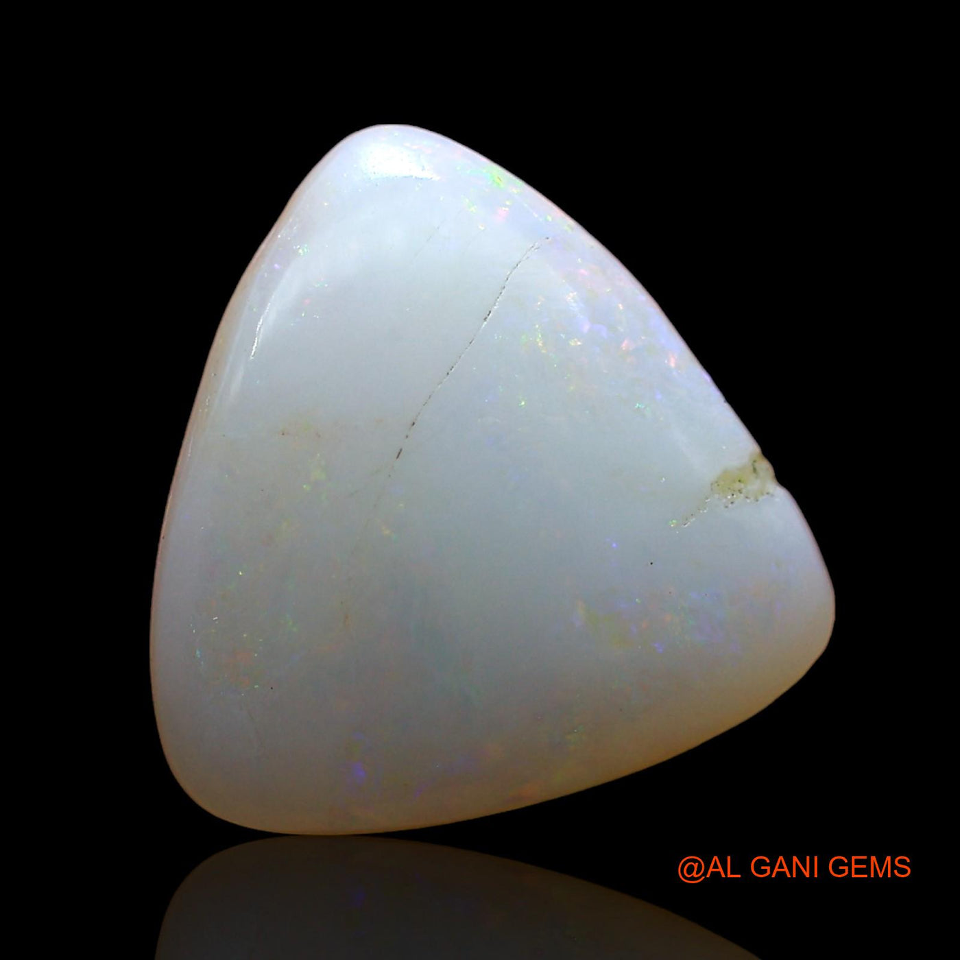 3.00 Cts Natural Australian Fire Opal Trillion Cabochon Loose Gemstone For Jewelry 11x11x3 mm AD-319