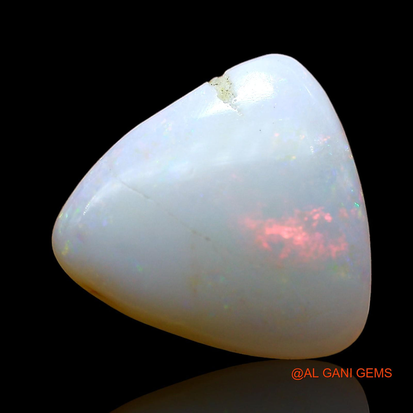 3.00 Cts Natural Australian Fire Opal Trillion Cabochon Loose Gemstone For Jewelry 11x11x3 mm AD-319