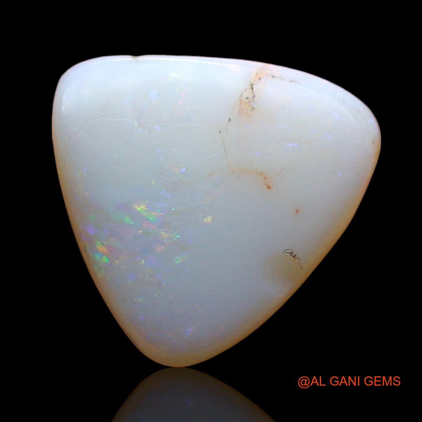 3.00 Cts Natural Australian Fire Opal Trillion Cabochon Loose Gemstone For Jewelry 11x11x3 mm AD-319