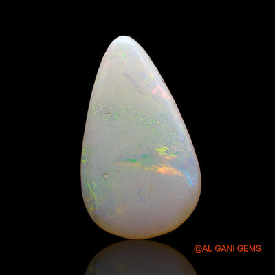 Natural Fire Opal Gemstone 1.00 Cts Loose Pear Cabochon From Australia 14x9x1 mm AD-321