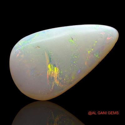 Natural Fire Opal Gemstone 1.00 Cts Loose Pear Cabochon From Australia 14x9x1 mm AD-321
