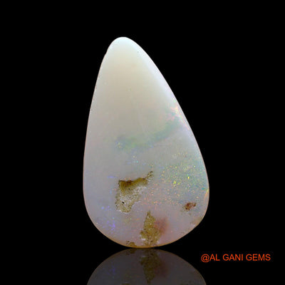 Natural Fire Opal Gemstone 1.00 Cts Loose Pear Cabochon From Australia 14x9x1 mm AD-321