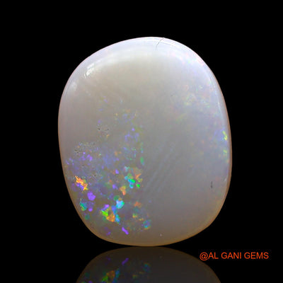 Natural Fire Opal Gemstone 2.00 Cts Loose Oval Cabochon From Australia 13x11x2 mm AD-322