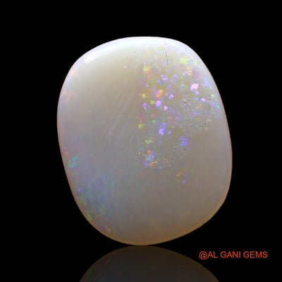 Natural Fire Opal Gemstone 2.00 Cts Loose Oval Cabochon From Australia 13x11x2 mm AD-322