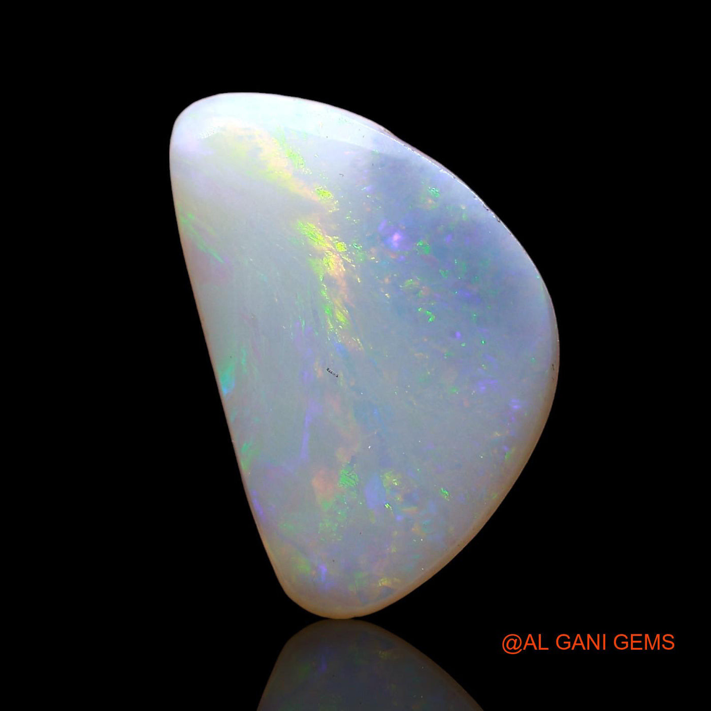 Natural Untreated Fire Opal Loose Gemstone Fancy Cabochon From Australia 2.00 Cts 13x9x2 mm AD-323