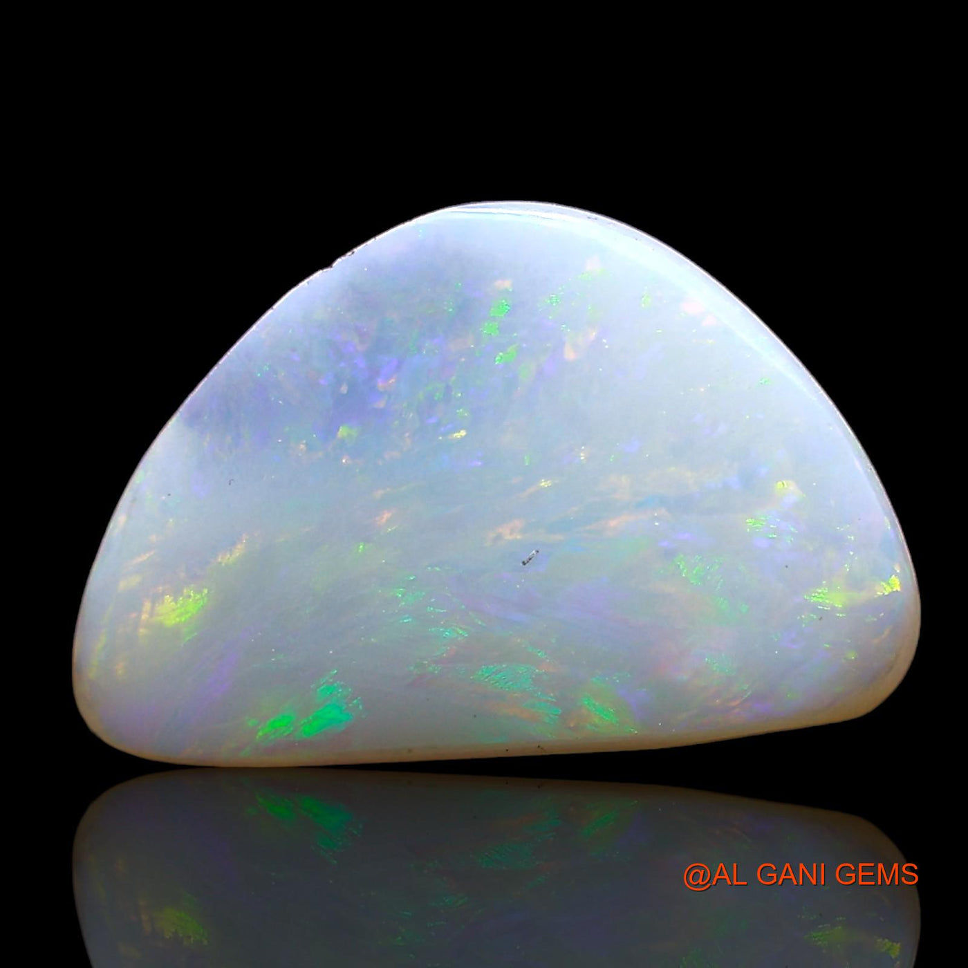 Natural Untreated Fire Opal Loose Gemstone Fancy Cabochon From Australia 2.00 Cts 13x9x2 mm AD-323