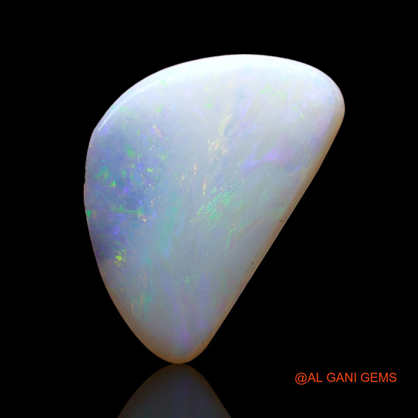 Natural Untreated Fire Opal Loose Gemstone Fancy Cabochon From Australia 2.00 Cts 13x9x2 mm AD-323