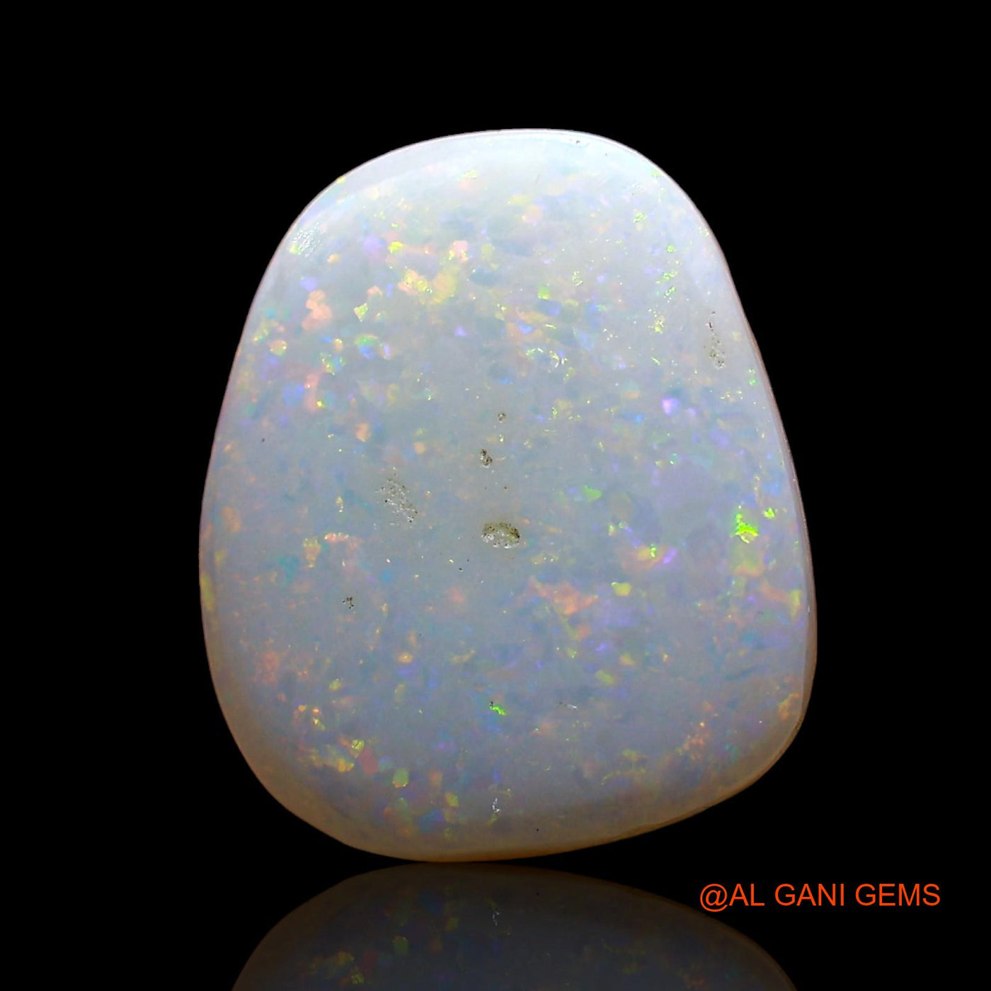 Natural Fire Opal Gemstone 3.00 Cts Loose Fancy Cabochon From Australia 12x10x3 mm AD-326