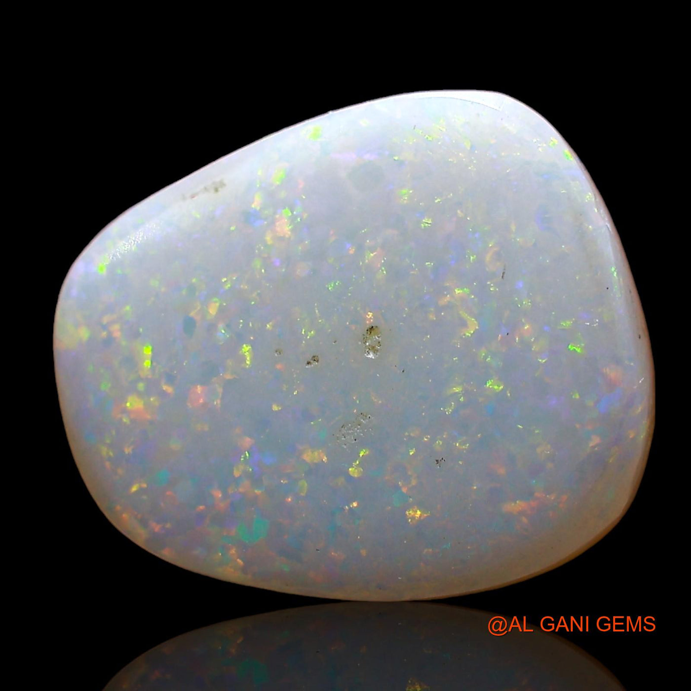Natural Fire Opal Gemstone 3.00 Cts Loose Fancy Cabochon From Australia 12x10x3 mm AD-326