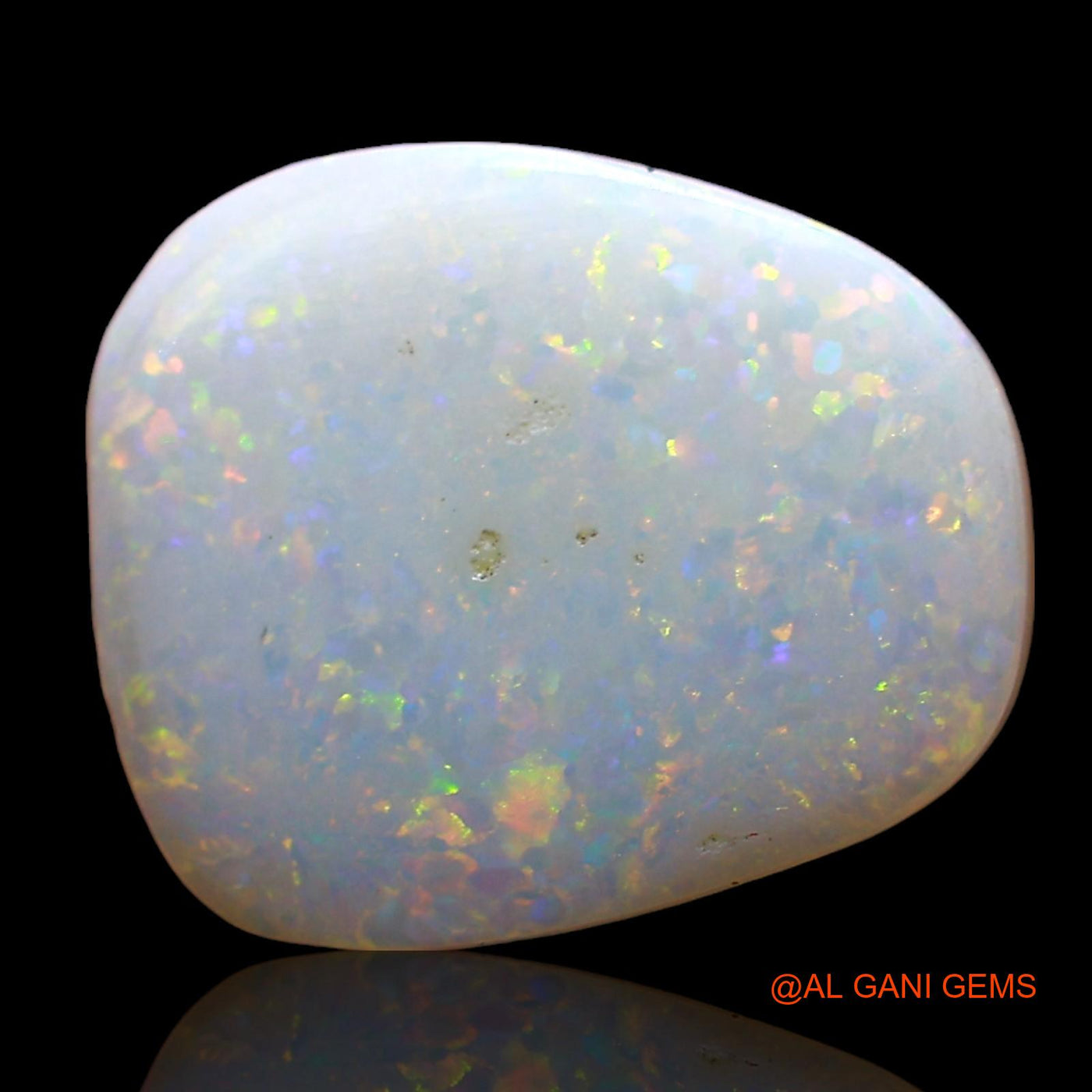 Natural Fire Opal Gemstone 3.00 Cts Loose Fancy Cabochon From Australia 12x10x3 mm AD-326